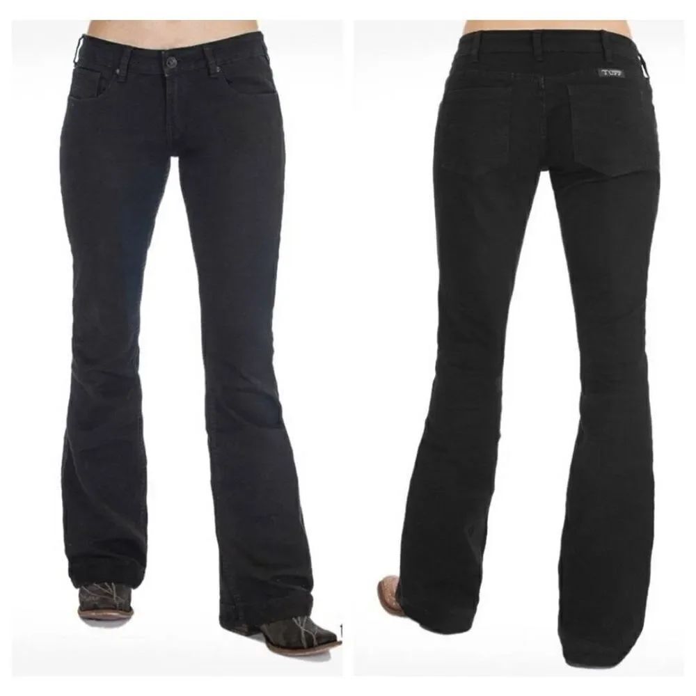 Cowgirl tuff just tuff black natural waist jeans sz 26x33